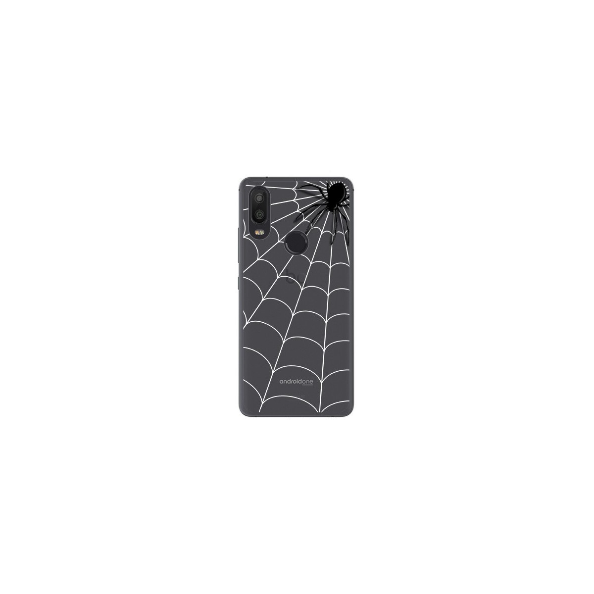 Funda Gel Transparente para Bq Aquaris X2 / X2 Pro Diseño Araña Dibujos