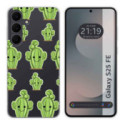 Funda Silicona Transparente para Samsung Galaxy S25 FE 5G diseño Cactus Dibujos