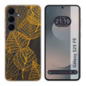 Funda Silicona Transparente para Samsung Galaxy S25 FE 5G diseño Hojas Dibujos