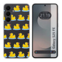 Funda Silicona Transparente para Samsung Galaxy S25 FE 5G diseño Pato Dibujos
