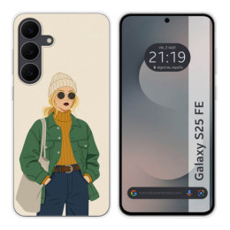 Funda Silicona para Samsung Galaxy S25 FE 5G diseño Mujer...
