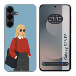 Funda Silicona para Samsung Galaxy S25 FE 5G diseño Mujer...