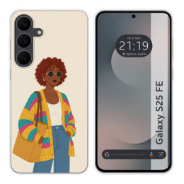 Funda Silicona para Samsung Galaxy S25 FE 5G diseño Mujer...