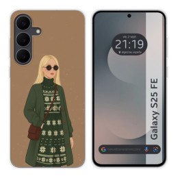 Funda Silicona para Samsung Galaxy S25 FE 5G diseño Mujer...