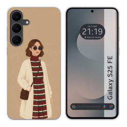 Funda Silicona para Samsung Galaxy S25 FE 5G diseño Mujer...