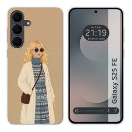 Funda Silicona para Samsung Galaxy S25 FE 5G diseño Mujer...
