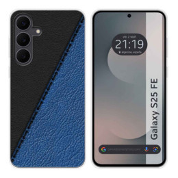 Funda Silicona para Samsung Galaxy S25 FE 5G diseño Cuero...