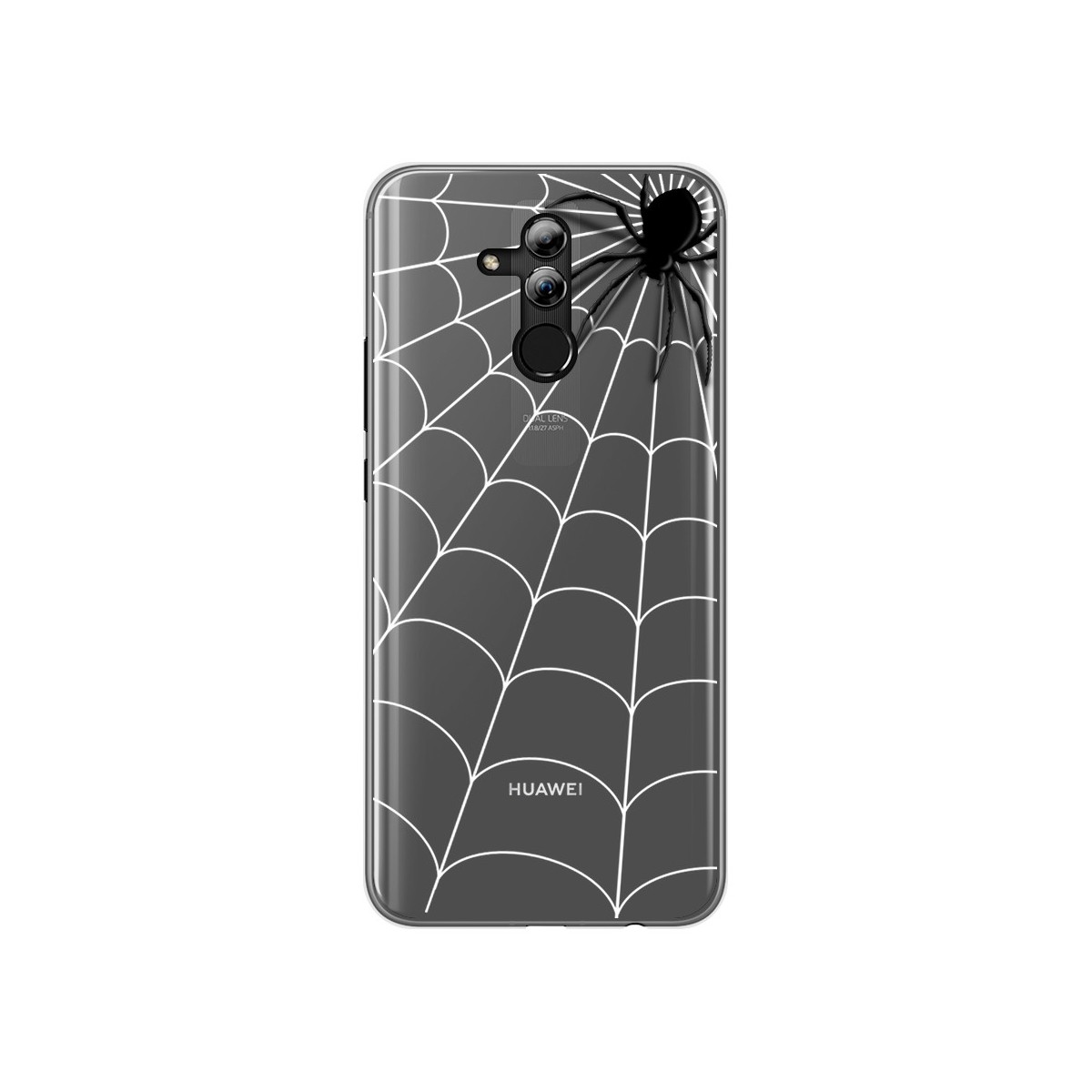 Funda Gel Transparente para Huawei Mate 20 Lite Diseño Araña Dibujos