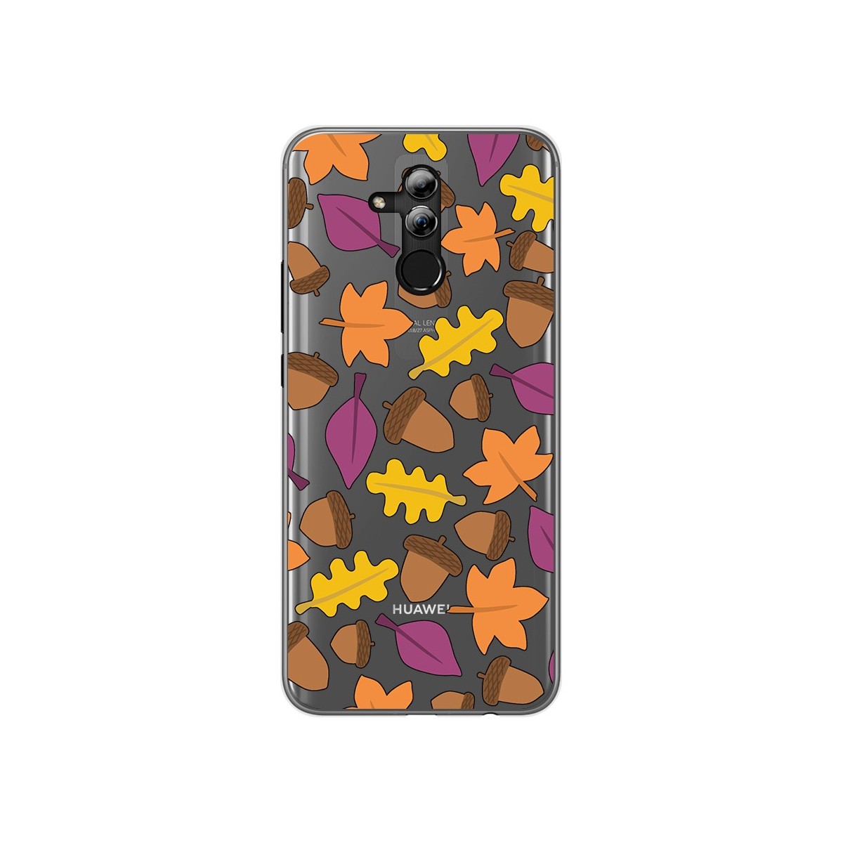 Funda Gel Transparente para Huawei Mate 20 Lite Diseño Otoño Dibujos