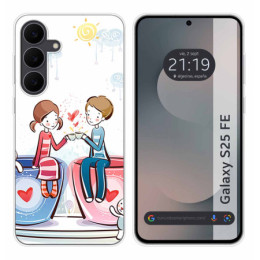 Funda Silicona para Samsung Galaxy S25 FE 5G diseño Café...