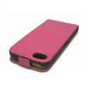 Funda Piel Premium Ultra-Slim Iphone 5C Rosa / Fucsia