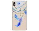 Funda Gel Transparente para Iphone XS Max Diseño Plumas Dibujos