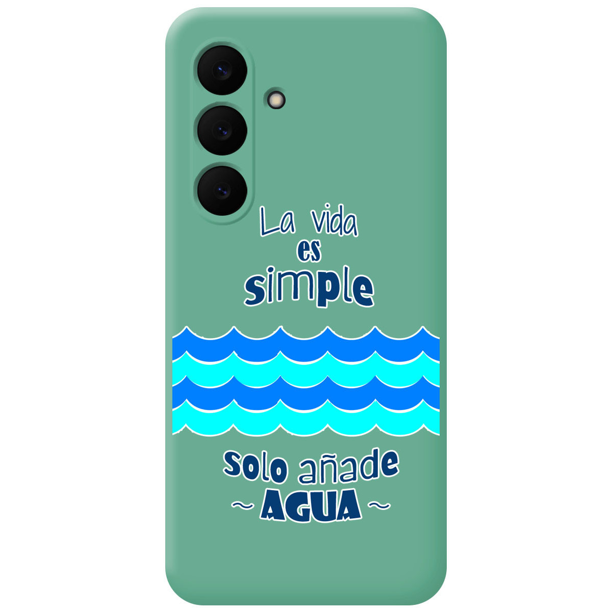 Funda Silicona Líquida Verde para Samsung...