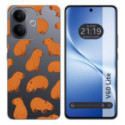Funda Silicona Transparente para Vivo V60 Lite 5G diseño Capibara 02 Dibujos