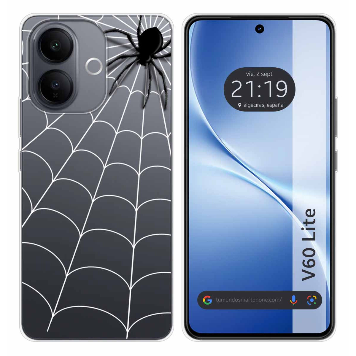 Funda Silicona Transparente para Vivo V60 Lite...
