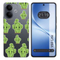 Funda Silicona Transparente para Vivo V60 Lite 5G diseño Cactus Dibujos