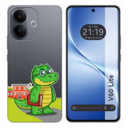 Funda Silicona Transparente para Vivo V60 Lite 5G diseño...