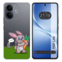 Funda Silicona Transparente para Vivo V60 Lite 5G diseño Conejo Dibujos