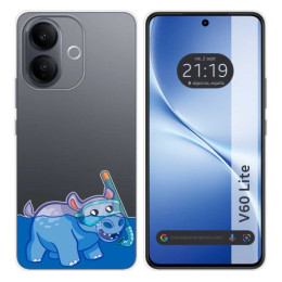 Funda Silicona Transparente para Vivo V60 Lite 5G diseño...