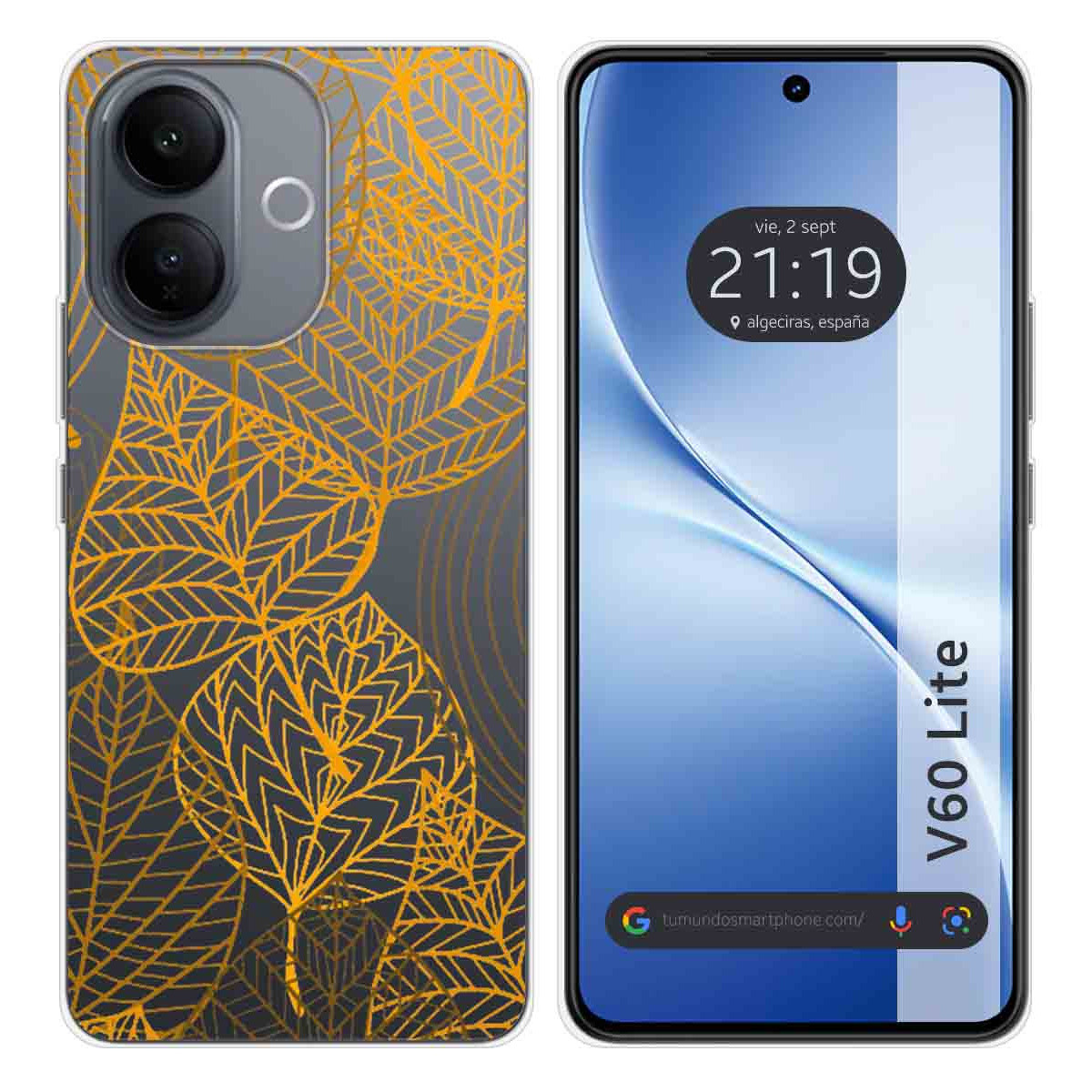 Funda Silicona Transparente para Vivo V60 Lite...