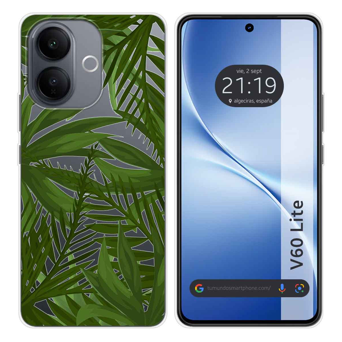 Funda Silicona Transparente para Vivo V60 Lite...