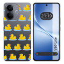 Funda Silicona Transparente para Vivo V60 Lite 5G diseño Pato Dibujos