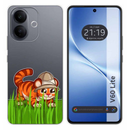 Funda Silicona Transparente para Vivo V60 Lite 5G diseño...