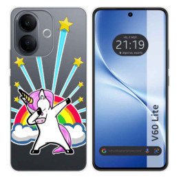 Funda Silicona Transparente para Vivo V60 Lite 5G diseño...