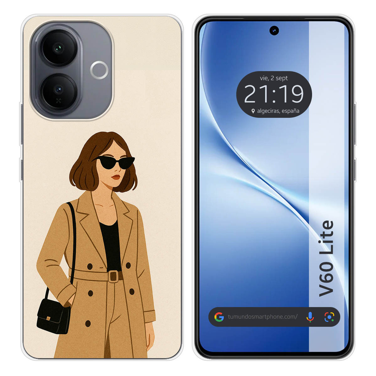 Funda Silicona para Vivo V60 Lite 5G diseño...