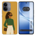 Funda Silicona para Vivo V60 Lite 5G diseño Mujer 02 Dibujos