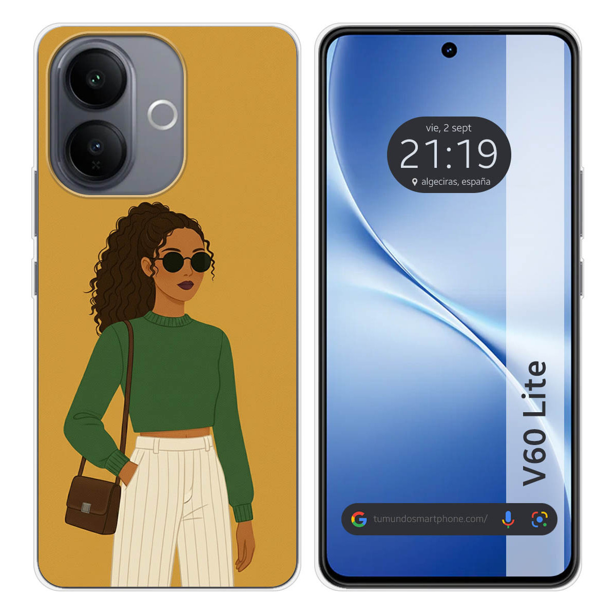 Funda Silicona para Vivo V60 Lite 5G diseño...