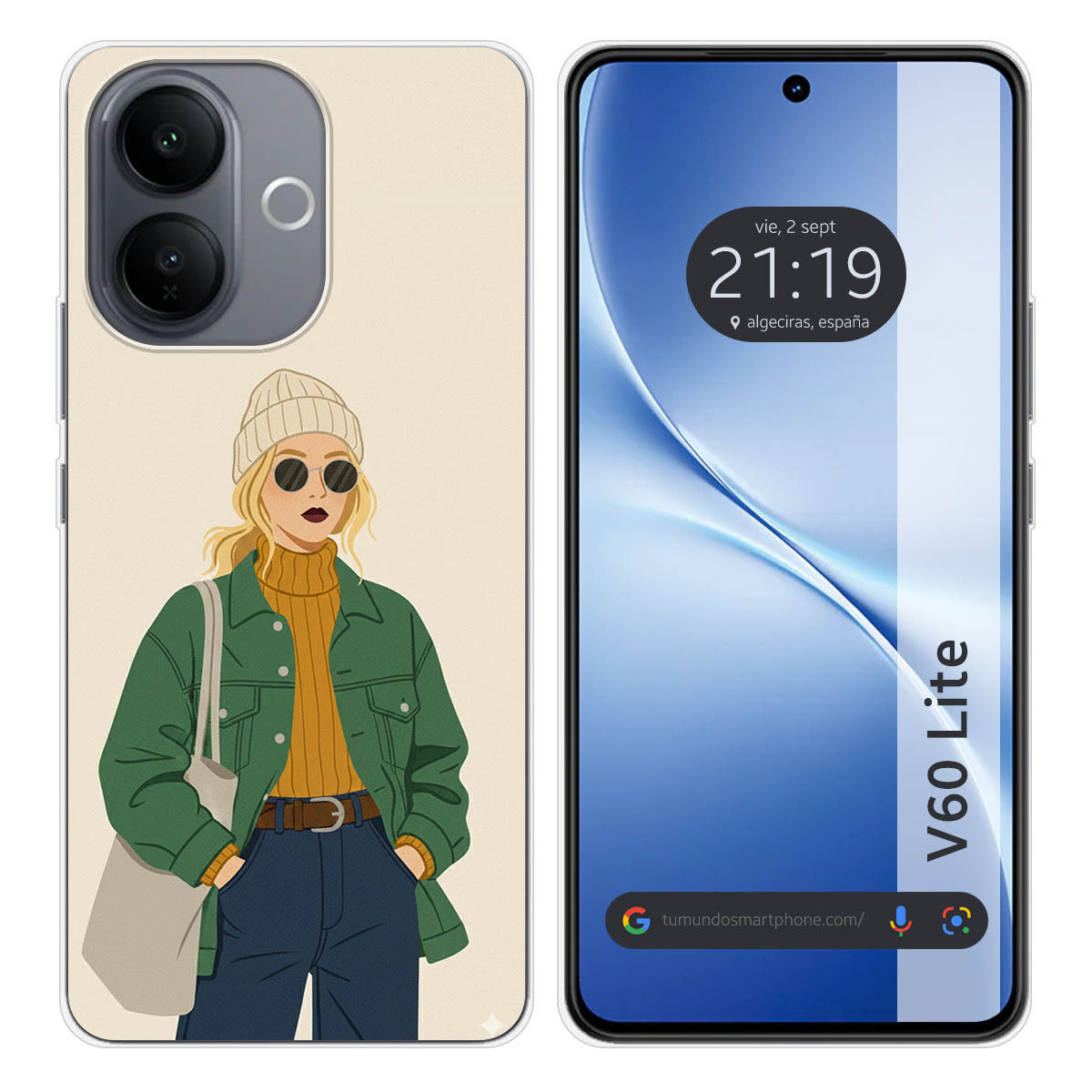 Funda Silicona para Vivo V60 Lite 5G diseño...
