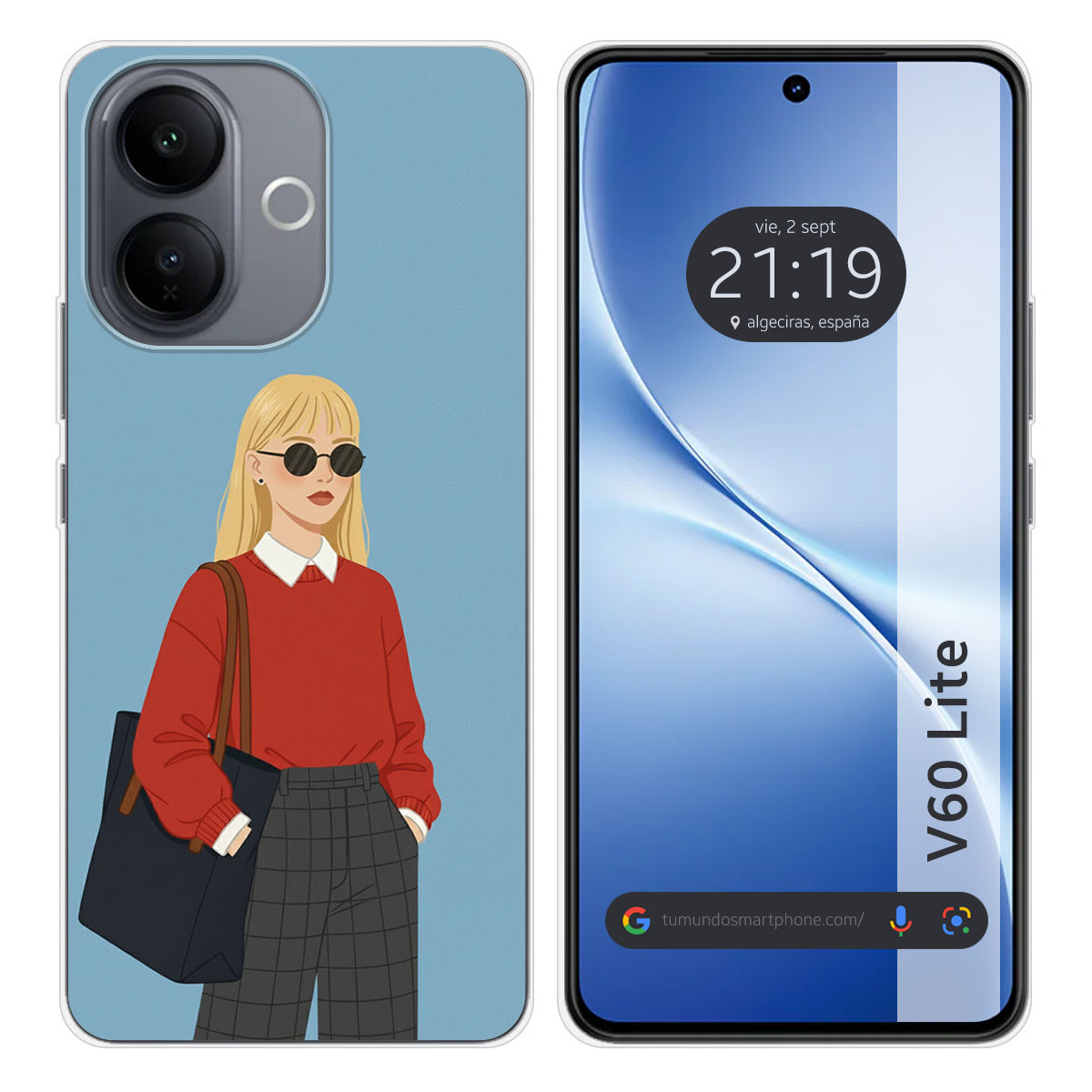 Funda Silicona para Vivo V60 Lite 5G diseño...
