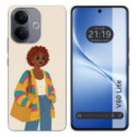 Funda Silicona para Vivo V60 Lite 5G diseño Mujer 05 Dibujos