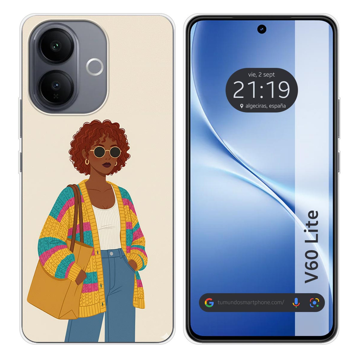 Funda Silicona para Vivo V60 Lite 5G diseño...