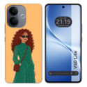 Funda Silicona para Vivo V60 Lite 5G diseño Mujer 06 Dibujos