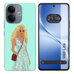 Funda Silicona para Vivo V60 Lite 5G diseño Mujer 07 Dibujos