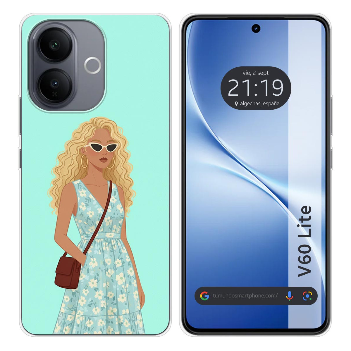 Funda Silicona para Vivo V60 Lite 5G diseño...