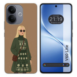 Funda Silicona para Vivo V60 Lite 5G diseño Mujer 08 Dibujos