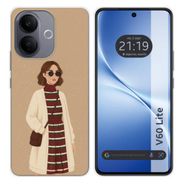 Funda Silicona para Vivo V60 Lite 5G diseño Mujer 09 Dibujos