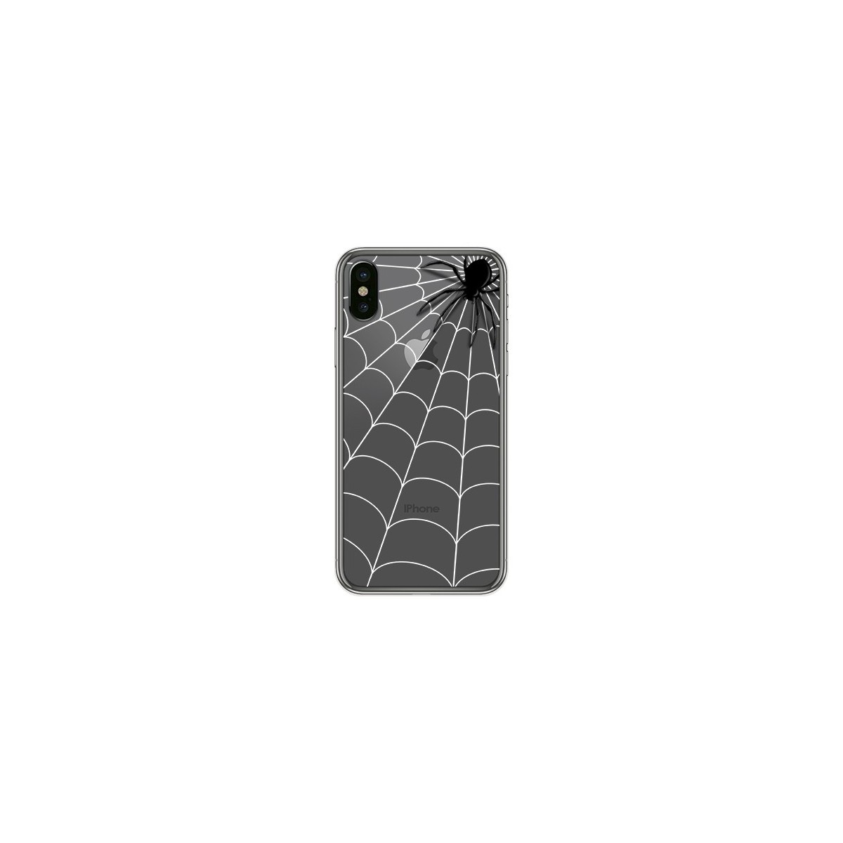 Funda Gel Transparente para Iphone X / XS Diseño Araña Dibujos