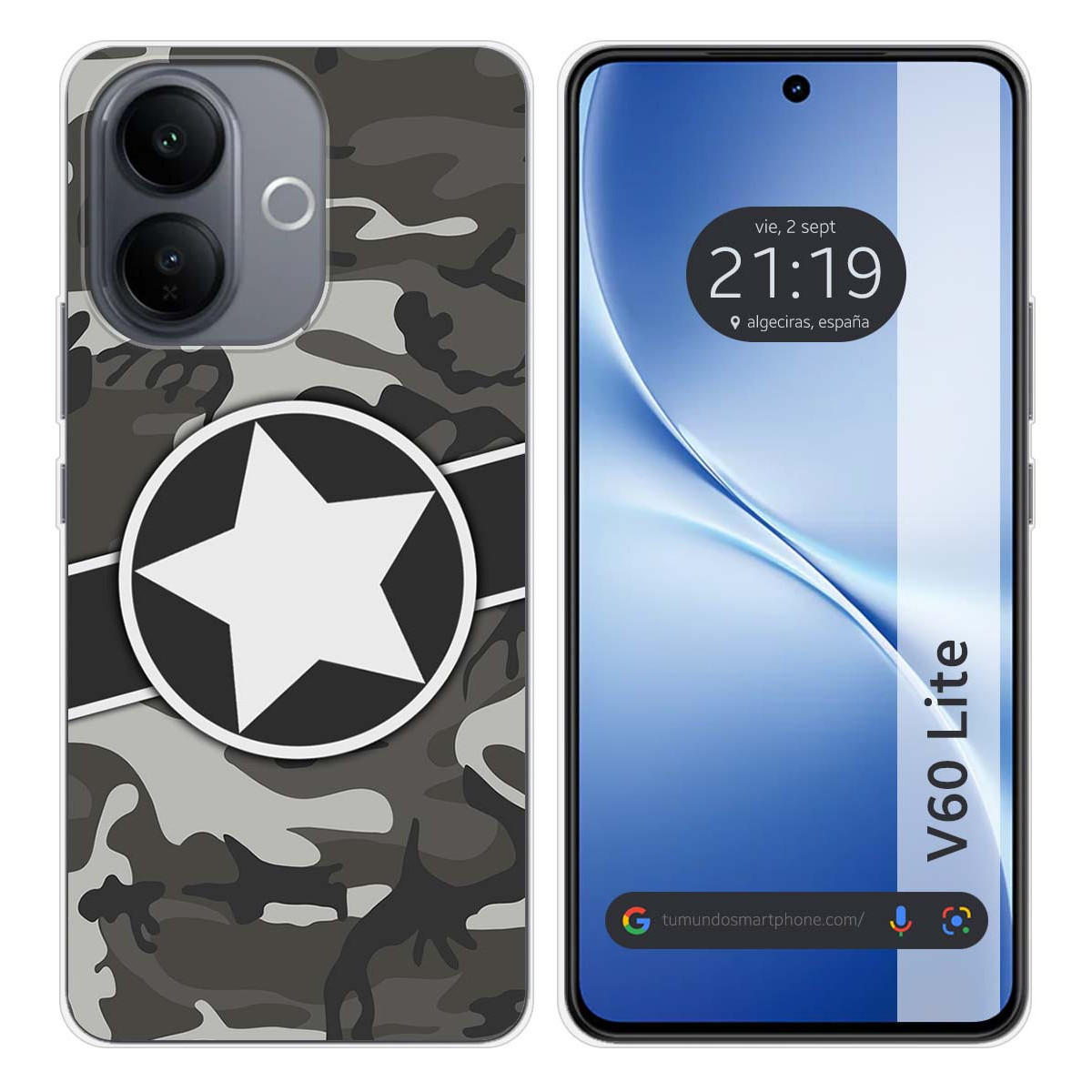 Funda Silicona para Vivo V60 Lite 5G diseño...