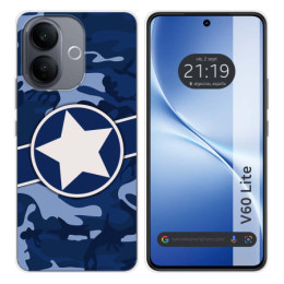 Funda Silicona para Vivo V60 Lite 5G diseño Camuflaje 03...