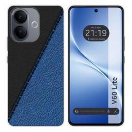 Funda Silicona para Vivo V60 Lite 5G diseño Cuero 02 Dibujos