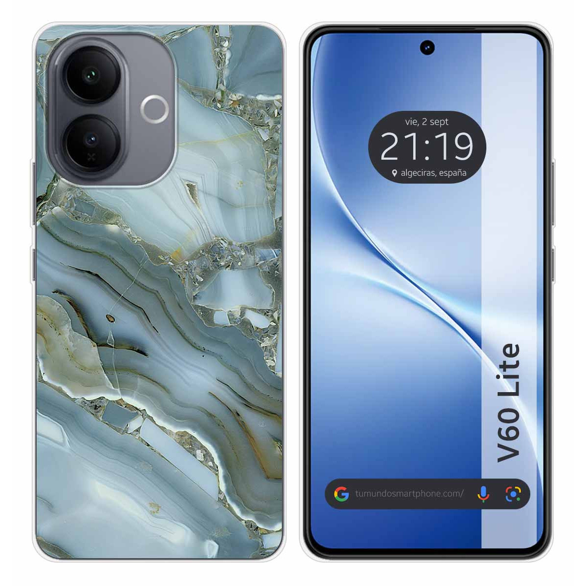 Funda Silicona para Vivo V60 Lite 5G diseño...
