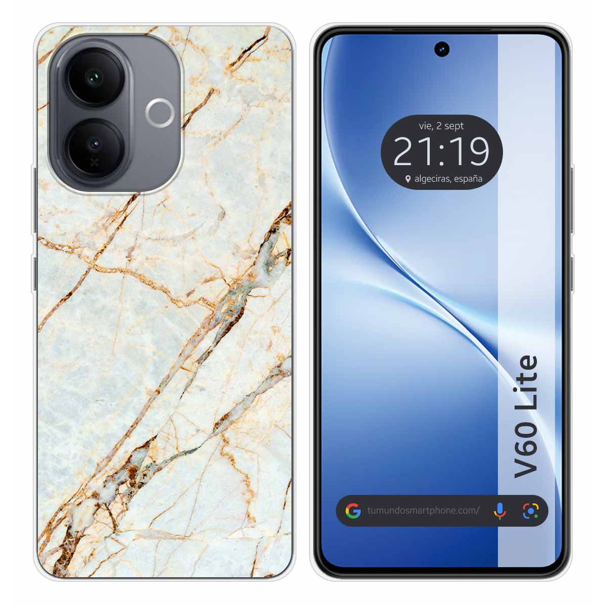 Funda Silicona para Vivo V60 Lite 5G diseño...