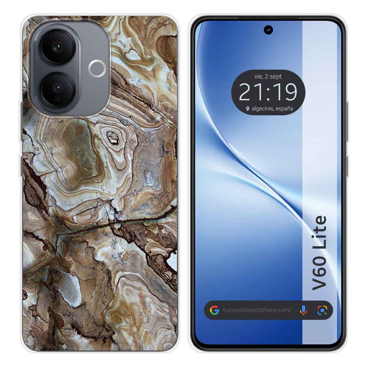 Funda Silicona para Vivo V60 Lite 5G diseño...