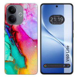 Funda Silicona para Vivo V60 Lite 5G diseño Mármol 15...