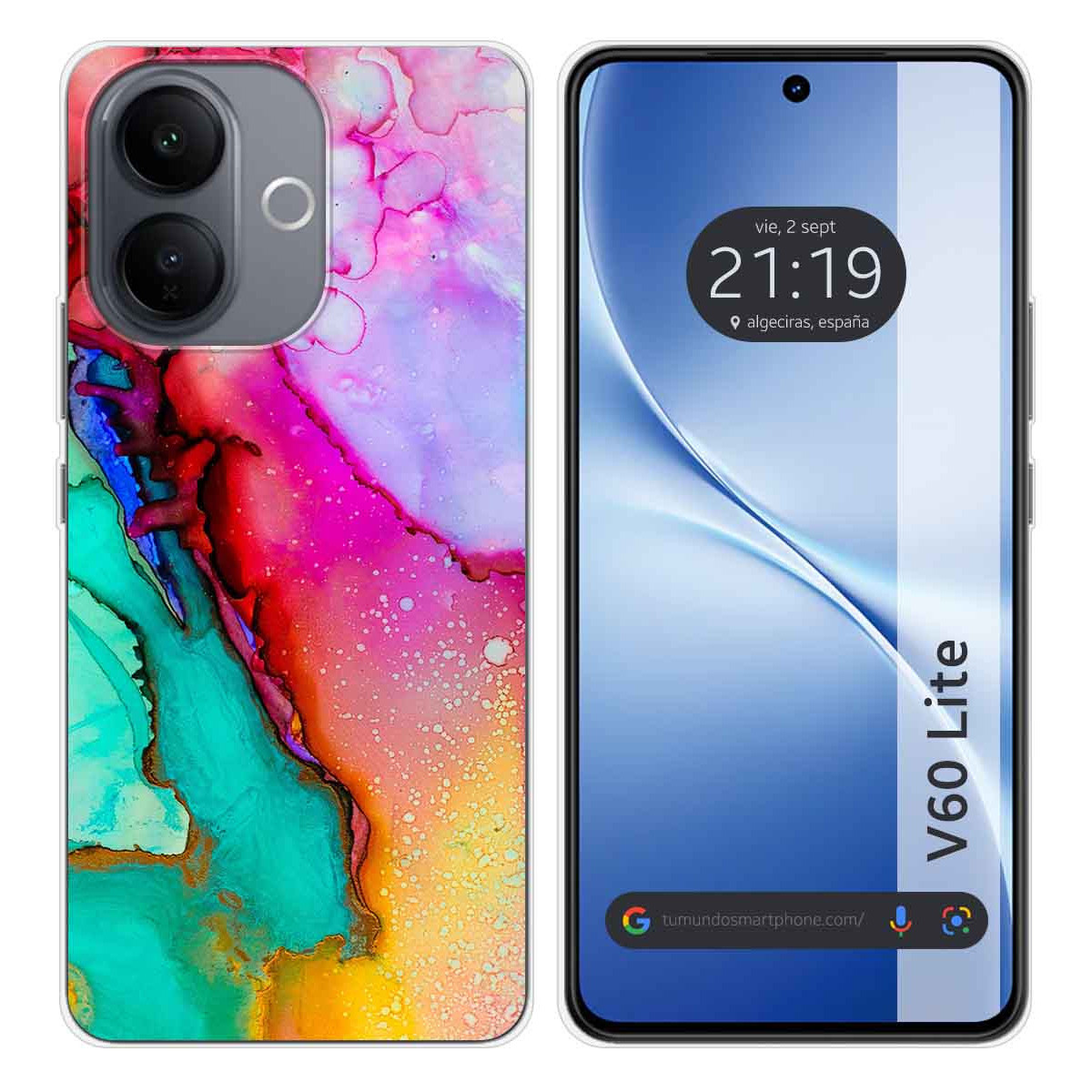 Funda Silicona para Vivo V60 Lite 5G diseño...