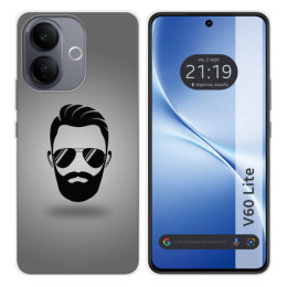 Funda Silicona para Vivo V60 Lite 5G diseño Barba Dibujos